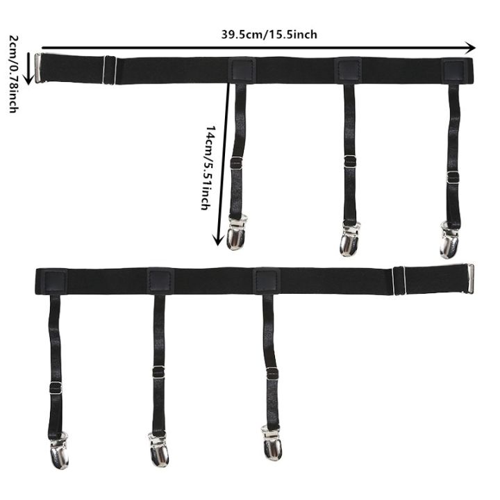 Men's%20Shirt%20Stays%20Garters%20Belt%20Adjustable%20Elastic%20Shirt%20Holder%20Straps%20Keep%20Shirt%20Tucked%20In%20Non-Slip%20Shirt%20Tuckers%20Leg%20Suspenders%20-%20Image%202
