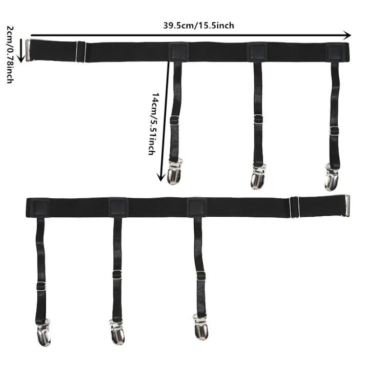 Men's%20Shirt%20Stays%20Garters%20Belt%20Adjustable%20Elastic%20Shirt%20Holder%20Straps%20Keep%20Shirt%20Tucked%20In%20Non-Slip%20Shirt%20Tuckers%20Leg%20Suspenders%20-%20Image%202