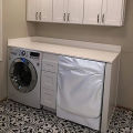 4 size washer-dryer cover Washing machine cover Polyester waterproof front load sunblock laundry silver coated dust cover. 
