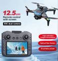 Pro UAV Drone with 4K Camera, Folding Aerial Photography Drone Brushless Motor Mobile Phone Control Multiple Flight Modes 360° Obstacle Avoidance RC Drone Headless Mode Drone Camera.