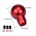 Round Ball Shift Knob Universal Aluminum Gear Shift Knob for Manual Transmission Automatic Gear level Vehicles with Adapters. 
