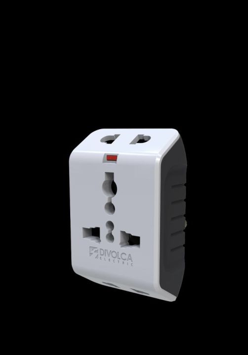 5A Round pin travel adapter (Divolca)