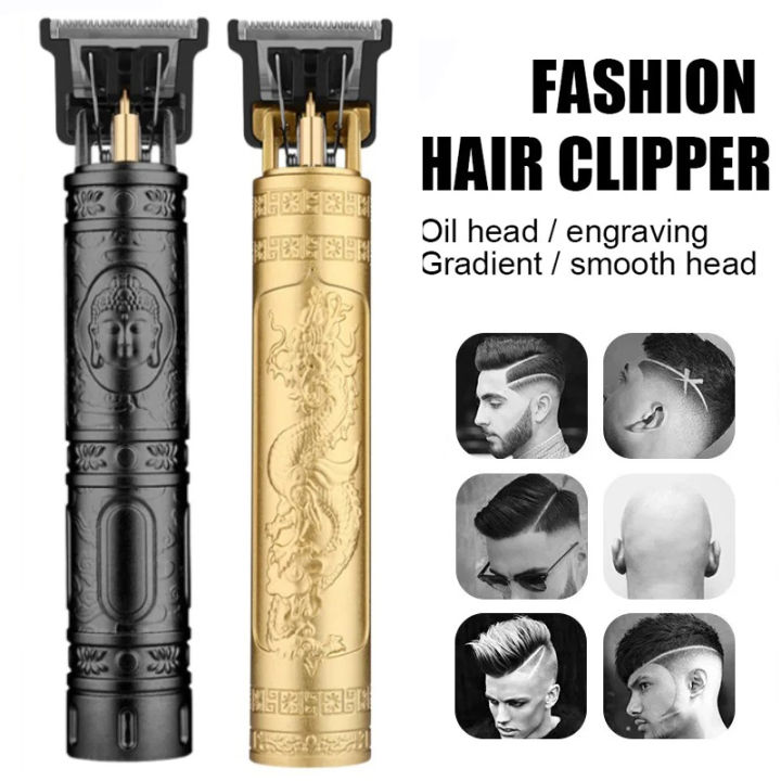 Vintage T9 Hair Cutting Machine Men's Electric Shaver Rechargeable Digital Display Hair Trimmer Beard Clipper Barber Hot Sale