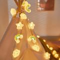 1PACK Rainbow&Star&Cloud String Lights LED Decorative Fairy Light Battery Powered Lights Twinkle Lights For Party Bedroom Decor. 