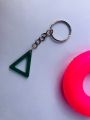 Handmade resin key tag. 