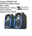 Ft-165 Computer Speakers With Heavy Bass,Subwoofer, Volume Control, 3.5mm Audio, USB Wired Powered Built-in Four Loudspeaker Diaphragm Multimedia Speaker for PC/Laptops/desktop/ Computer - High Quality By Qs. 