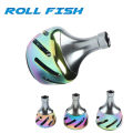 ROLLFISH 1PC Fishing Reel Handle Metal Knob Reel Rocker Arm Grip Ergonomics Design DIY Modification Fishing Equipment Tackles. 