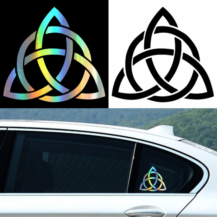 1 Piece Knot Triquetra Trinity Celtic Symbol Funny Car Sticker And Decal Kkvinyl Sunscreen