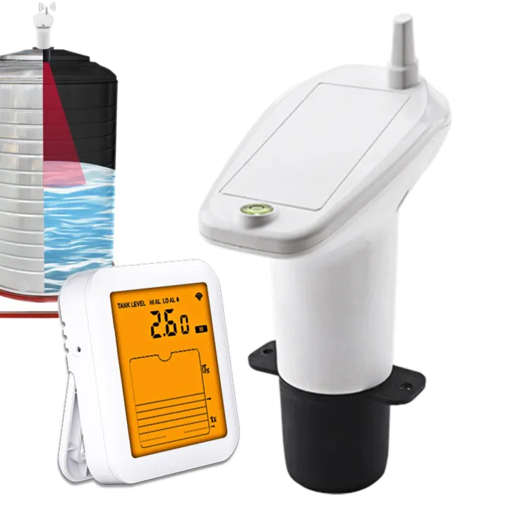 Water Tank Level Monitor Ultrasonic Digital Gauge Sensor Non Contact ...