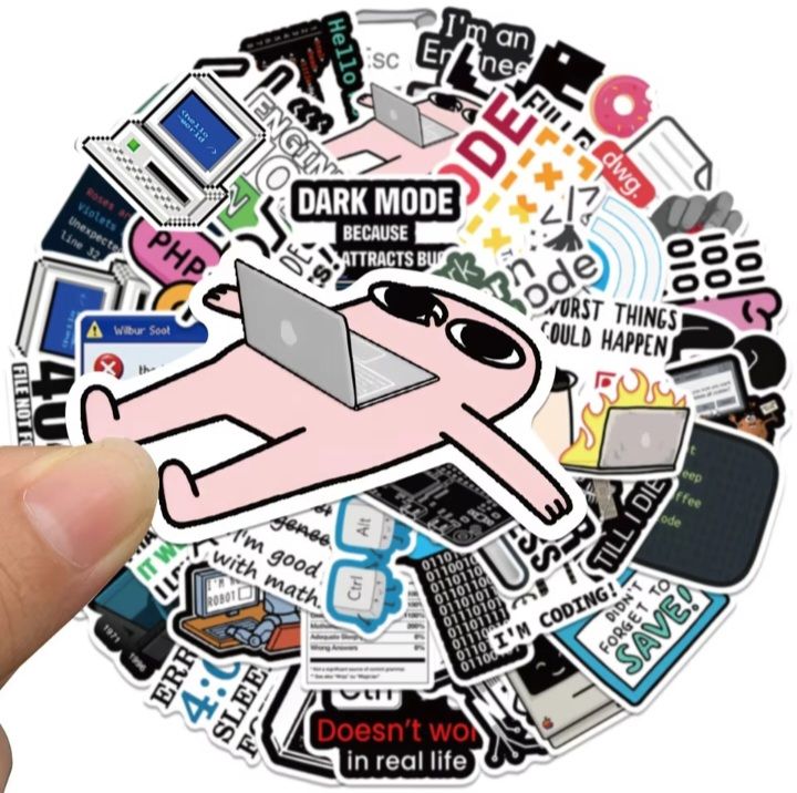 25/ 50 Programming x Coders unique and aesthetic stickers for kids toys ...
