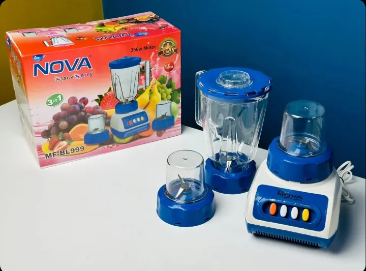 Blender plus mixer grinder 300/350 watt 3 in 1 Mixed color