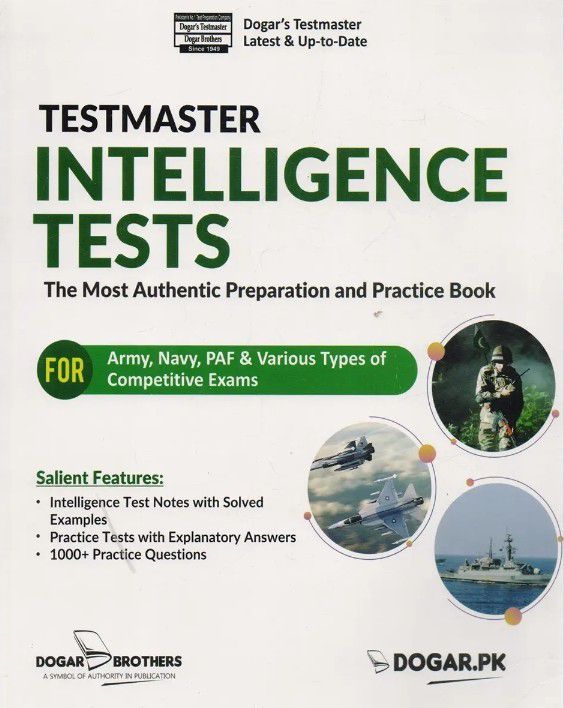 Dogar Brother Test Master Intelligence Tests Guide The Most Authentic Preparation And Practice Book