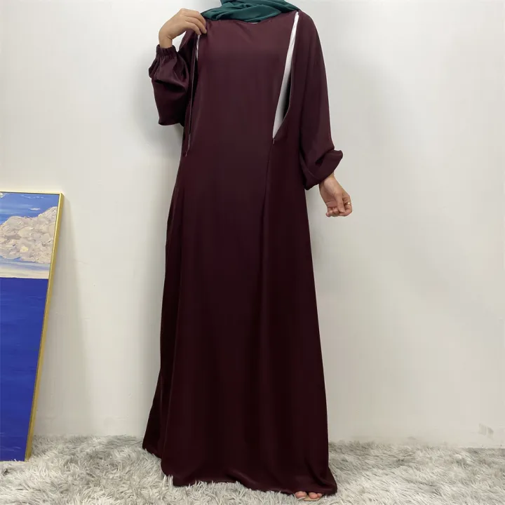 Middle%20East%20Dubai%20Fashion%20Muslim%20Breastfeeding%20Muslim%20Long-Sleeved%20Slim-Fit%20Dress%20Islamic%20Popular%20Women's%20Wear%20-%20Image%202