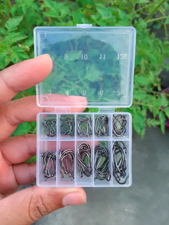 100Pcs%20Fishing%20Hook%20Set%2010%20Sizes%20High-Carbon%20Steel%20Barbed%20Fishhooks%20-%20Image%205