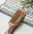 Natural Peach Wood Comb Close Teeth Anti-Static Head Massage Hair HealthTools. 