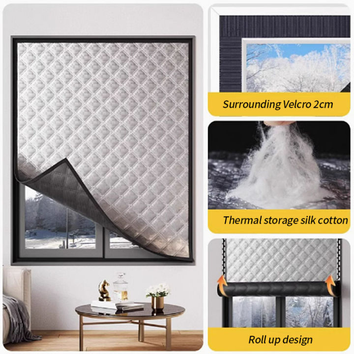 Winter warm curtains, insulated windproof sealed windows, cold proof and insulated, screen windows,Shading, sound insulation