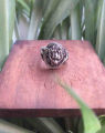 Pure Silver Lion Design Ring Unisex/ 6.5 Gram. 