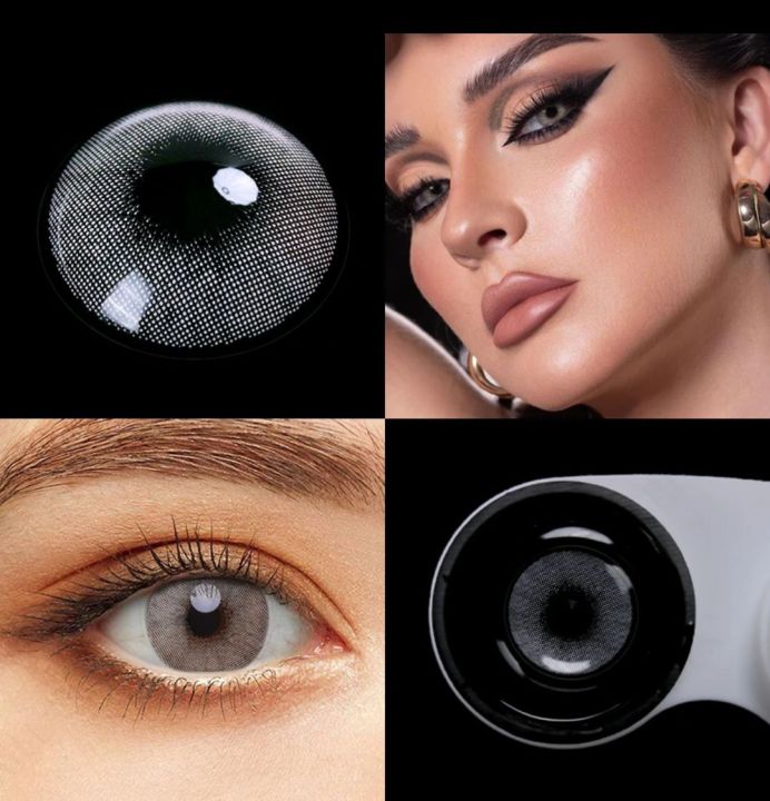 Shade: Grey, Soft Color Contact Lenses / Cosmetics Lenses / Eye Lenses ...