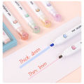 6 Pieces Set Kawaii Cat Paw Highlighter 6 Colors Slanted Tip Markers Liquid Ink for Student School Stationery Office Supplies. 
