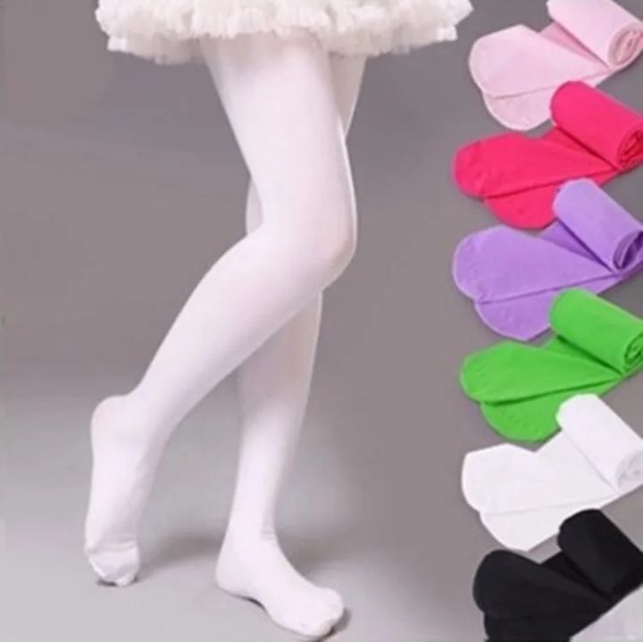Professional Ballet Stockings Kids Pantyhose Ballet Dance Tights for Girls Stocking Children Velvet White Pantyhose Girls Tights