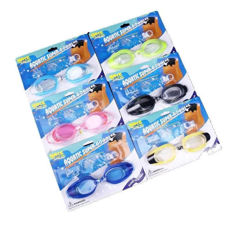 Silicone Swimming Goggles Kids Children Swiming Pool Diving Swim Water Sports Glasses Waterproof Anti Fog With Earplug Nose Clip