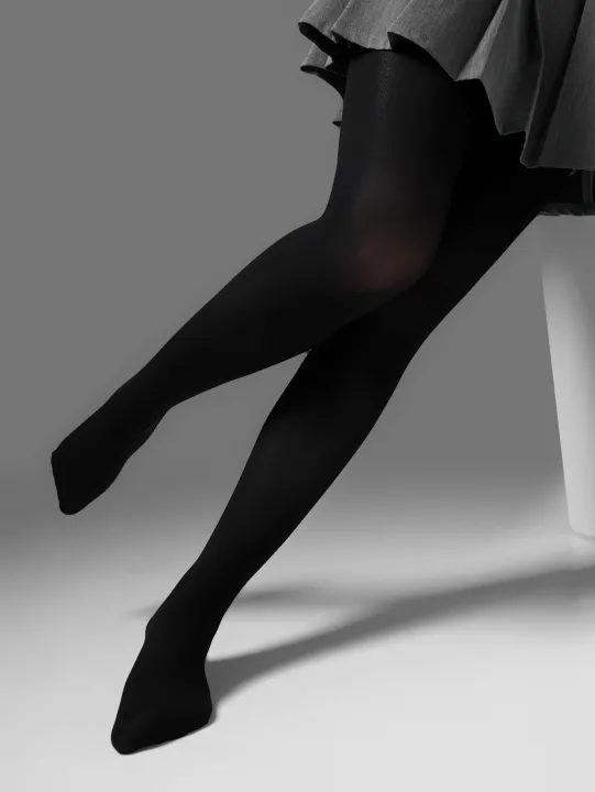 Women's%20%20Comfortable%20Black%20Large%20Size%20Elastic%20Thin%20Pantyhose%20Single%20Pack%20-%20Soft%20Stretchy%20Leggings%20for%20Plus%20Size%20Ladies%20-%20Image%204