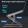 CMASO NEW N8 Adjustable Laptop Stand Aluminum for Macbook Tablet Notebook Stand Table Cooling Pad Foldable Laptop Holder  A. 