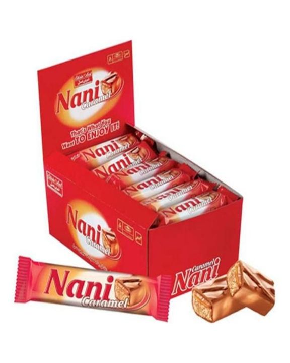 Nani Caramel Chocolate Irani (30 pcs) per box
