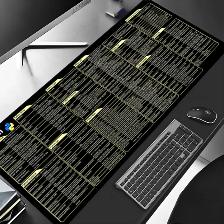 Python%20Shortcut%20Mouse%20Pad%20Coding%20Cheat%20Sheet%20Keyboard%20Desk%20Mat%20for%20Programmers%20Non-Slip%20Stitched%20Edge%20Large%20PC%20Gaming/Office%20Pad%20-%20Image%206