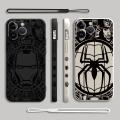 Marvel Iron man Spiderman Phone Case for Apple iPhone 15 Pro Max 13 14 Plus 12 Mini 11 Pro XR 8 SE 7 8 XS MAX Cover. 