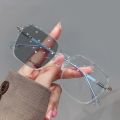 Photochromic Anti Radiation large frame Glasses Shades For Woman/Man Transition Eyeglasses Replaceable Lens. 
