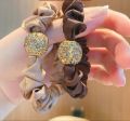 7Pcs Colorful Hair Scrunchies Caramel Colored Bow Bear Beads Flowers Hair Rope Elastic Hair Bands Girls Women Accessories. 