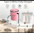 Mason juicer blender Portable Usb mini juser 2 in 1mini drinking glass + juicer  with same color straw.getfresh by our new design usb portable juicer with blades. 