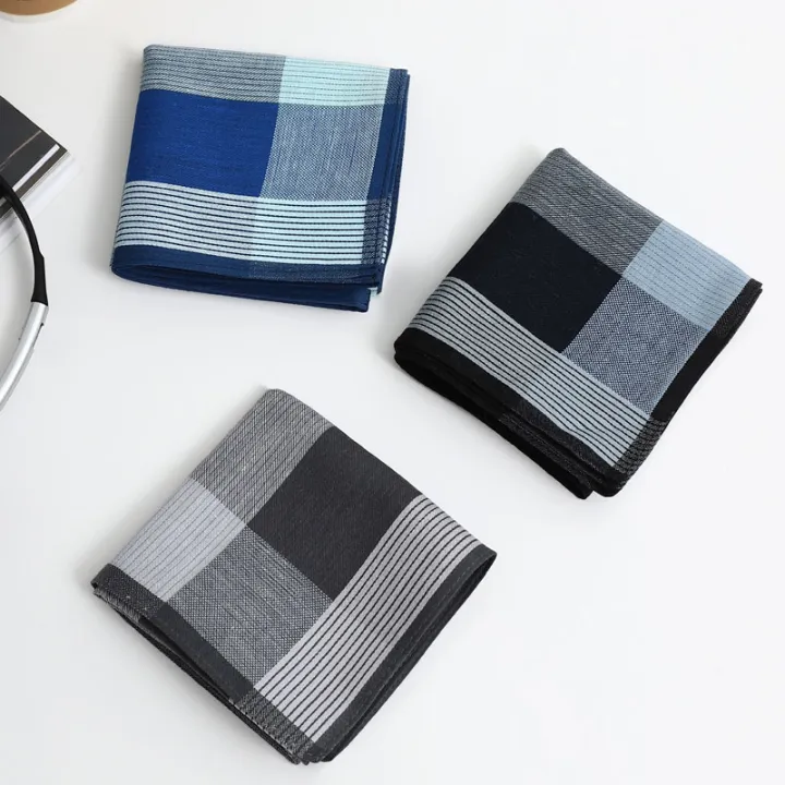 3%20Packs%20of%20Men's%20Handkerchiefs,%20Cotton%20Yarn-Dyed%20Plaid%20Handkerchiefs,%20Soft%20and%20Comfortable%20Sweat-Wiping%20Handkerchiefs,%20Gentleman%20Flap%20Pocket%20Pants%20Squares,%20Groom's%20Gifts,%20Great%20Gifts,%20Wedding%20Supplies%20-%20Image%202