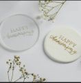 happy anniversary fondant embosser and cookie Stamp. 