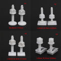 4x Toilet Seat Hinge Bolts Replacement Screws Fixing Fitting Kit Repair Tools. 