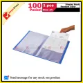 Display Book Plastic File Folder Display Presentation Book Thin 100 Pocket A4 Size Random color- 1pcs. 