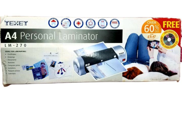 Texet lm-270 a4 personal laminator.