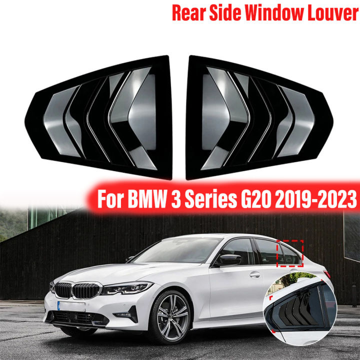 330i Window Sticker For BMW 3 Series G20 320i 325i 330i 2019-2023 Rear Side Louver Cover ...
