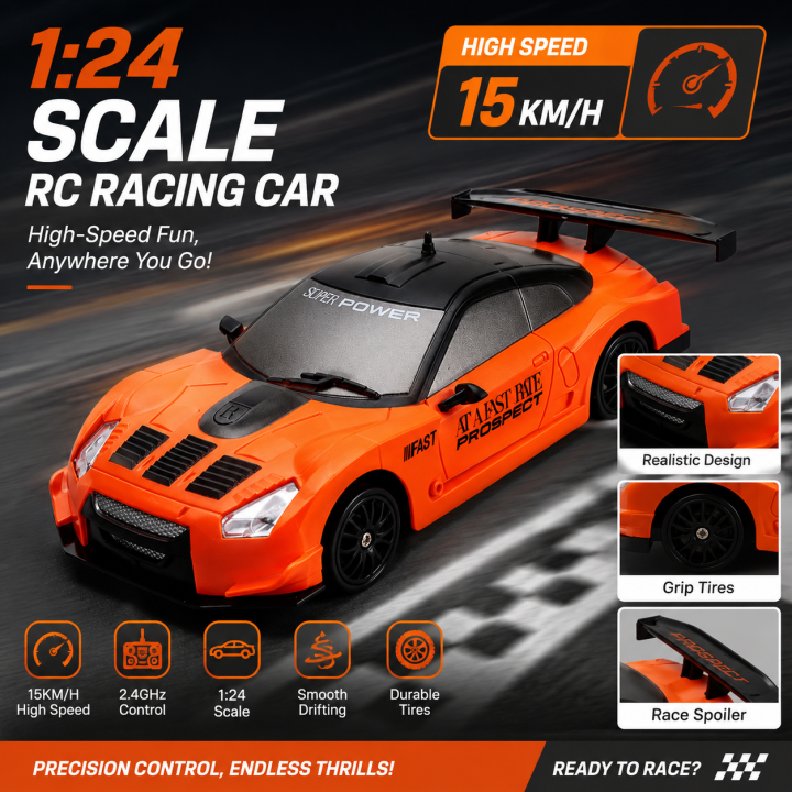 High Speed RC Drift Cars Mustang Vehicle 4WD Full Scale Remote Control Racing Car With Led  Competition Race Car Boys Toy