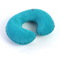 1pc Inflatable C-shaped Pillow Travel Neck Pillow Portable Round Pillow Cushion. 