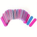 50/100PC Double Side Nail Files Mini 100/180 Grit Professional Nail Buffer Gel Remove Sponge Buffering Care Tool Accessories Set. 