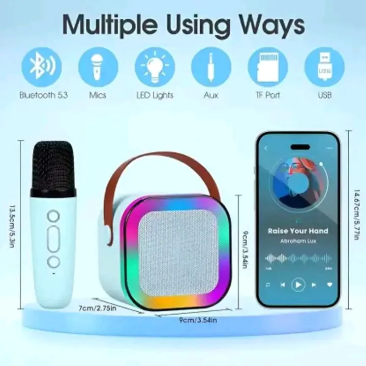 K12%20Karaoke%20Bluetooth%20Speaker%20With%20Microphone%20Music%20Box%20-%20Image%206