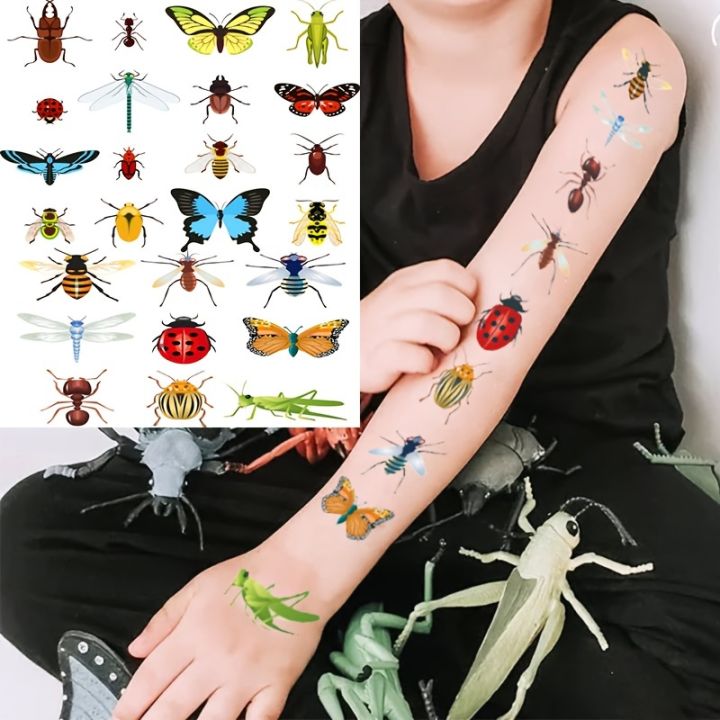 Small Insect Sticker Small Bugs Insects Temporary Tattoo Stickers | Daraz.com.np