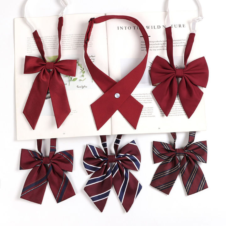 Jk%20Bow%20Tie%20Female%20Japanese%20College%20Style%20Red%20Bow%20Tie%20Shirt%20Accessories%20Bachelor%20Suit%20Feather%20Bow%20Sailor%20Suit%20Decoration%20-%20Image%202