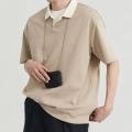 Becoolman-men's Korean style simple and easy to match polo shirt classic color short-sleeved T-shirt 3 colors available. 
