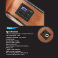 Ukulele Ukelele Uke Piezo Pickup Preamp 3-Band EQ Equalizer Tuner System with LCD Display. 