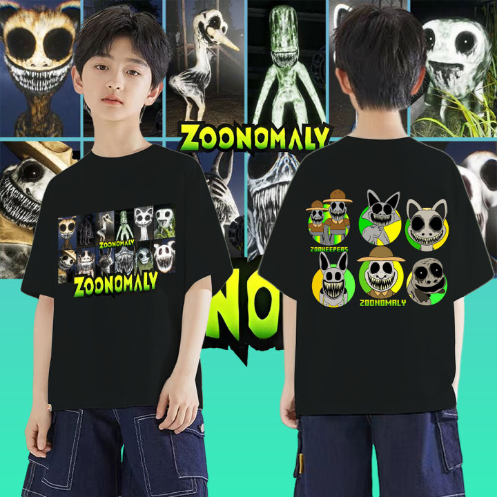 Zoonomaly 100% new style unisex printed cotton t shirt non-slip 2024 new style