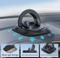 360° Rotating Dashboard Car Phone Holder – Washable Adhesive & Silicone Anti-Slip Design. 