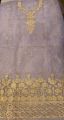 organza light purple ladies suit. 